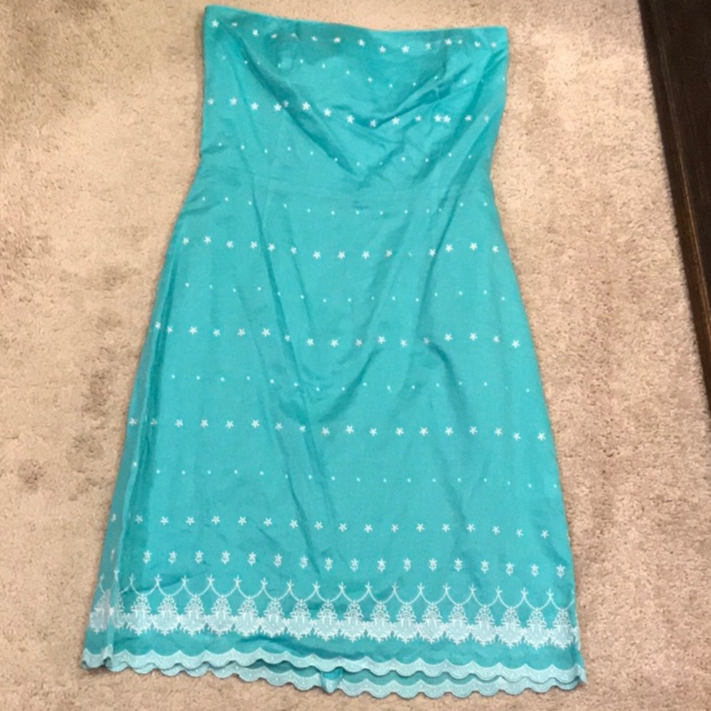 NWOT. TOCCA Vintage Strapless Dress. Size 0